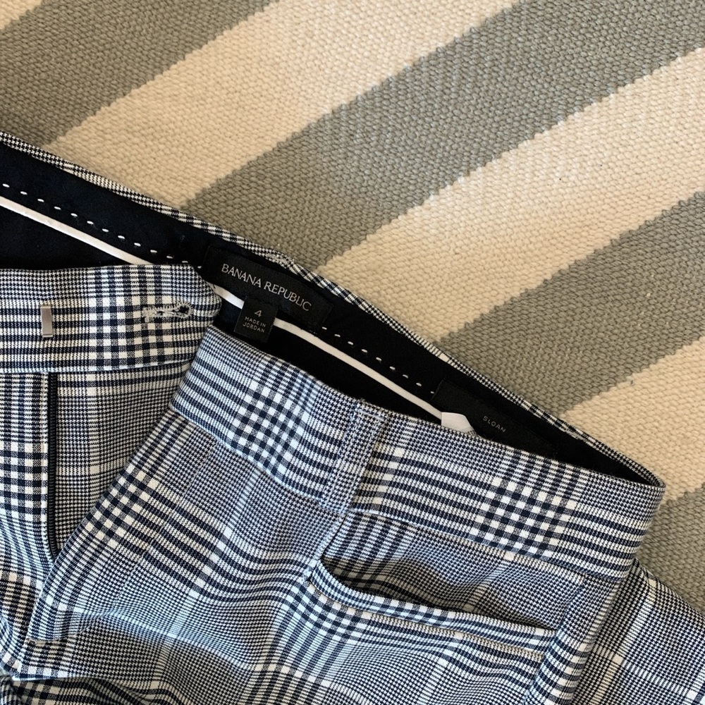 Banana republic checkered slacks